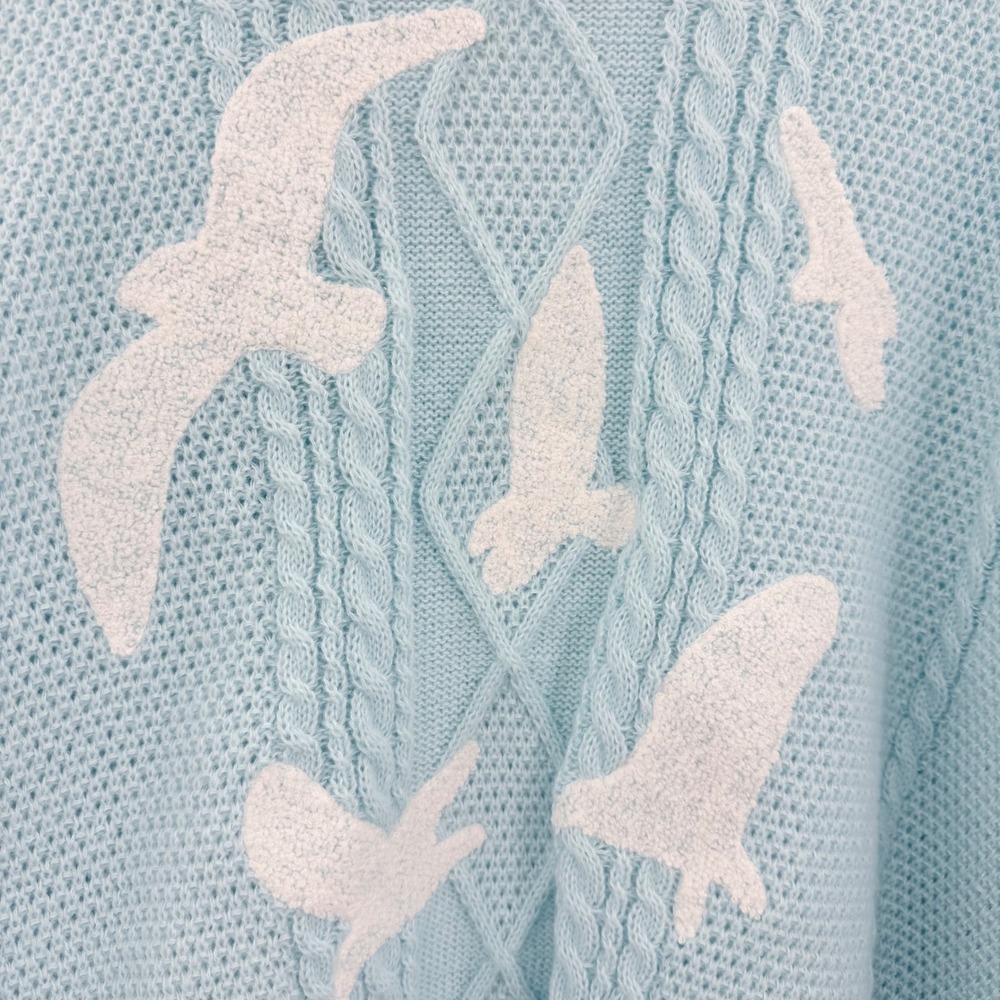 Taylor Swift 1989 Taylors Version Cardigan Blue Seagull Knit XL/2XL - Picture 5 of 5